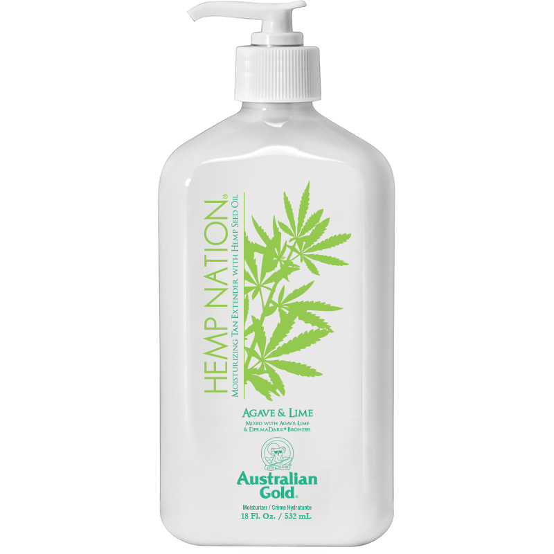 Hemp Nation Moisturizing Tan Extender : Agave and Lime, 535 ml.
