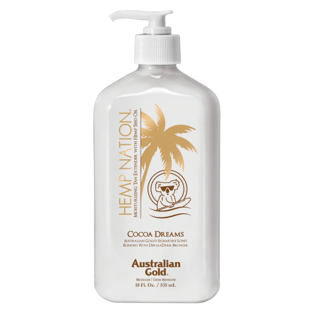 Hemp Nation Moisturizing Tan Extender : Cocoa Dreams, 535 ml.