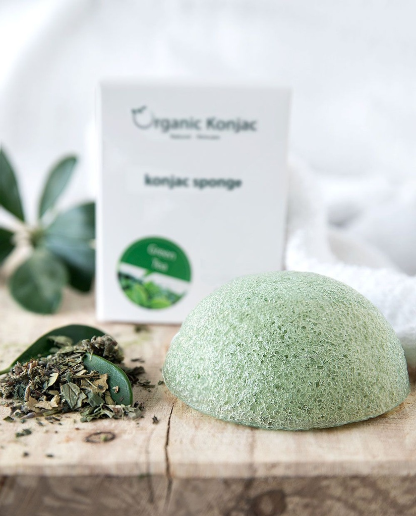 Organic Konjac Svamp Green Tea – Alle hudtyper samt antiage