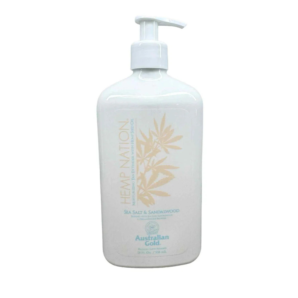 Hemp Nation Moisturizing Tan Extender : Sea Salt & Sandalwood, 535 ml.