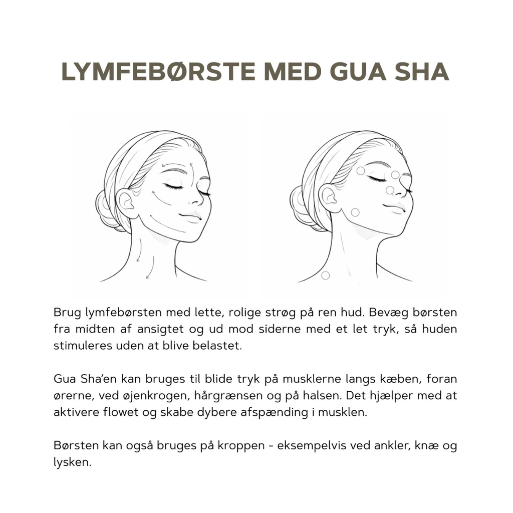 Roen Lymfebørste med Gua Sha