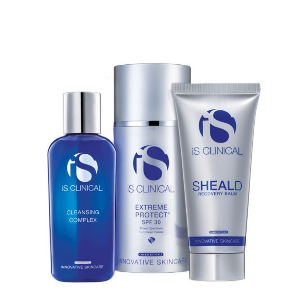 Post Peel Kit
Cleansing Complex 60 ml, Sheald Recovery Balm 60 ml, Extreme Protect SPF 30 100 g Kit