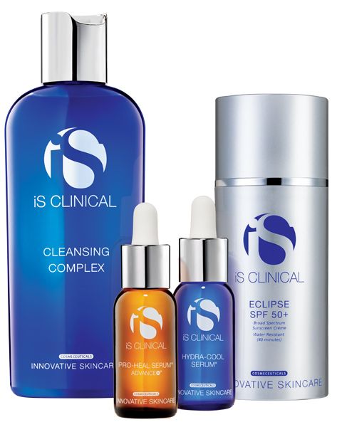'Pure Calm Collection
Cleansing Complex 180 ml, Pro-Heal Serum Advance+ 15 ml, Hydra-Cool Serum 15 ml, Eclipse SPF 50+ 100 g' Kit
