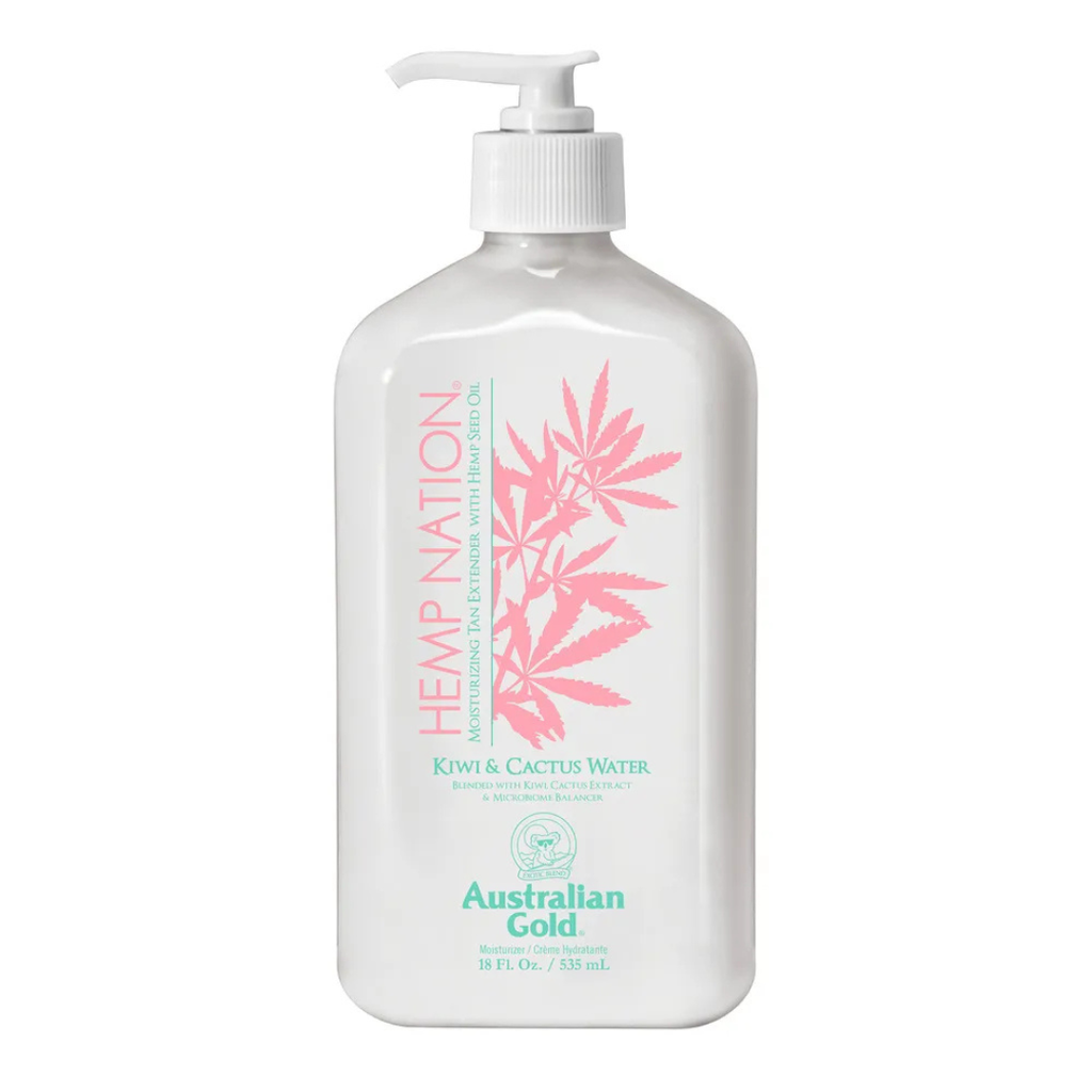 Hemp Nation Moisturizing Tan Extender - Kiwi & Catus Water 535 ml.