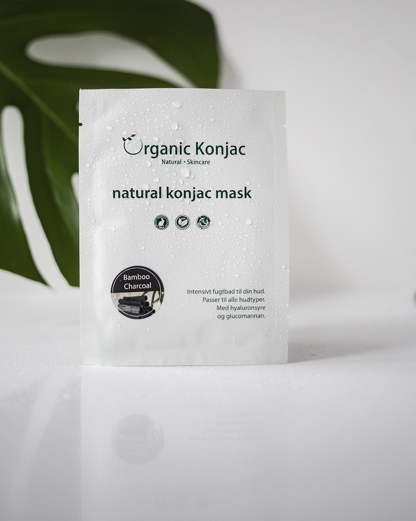 Organic Konjac Mask – Bamboo Charcoal