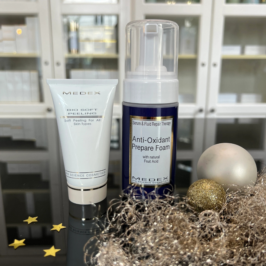 Medex Julekit 2025 - Anti-Oxidant Prepare Foam 100 ml  & Bio Soft Peeling 50 ml