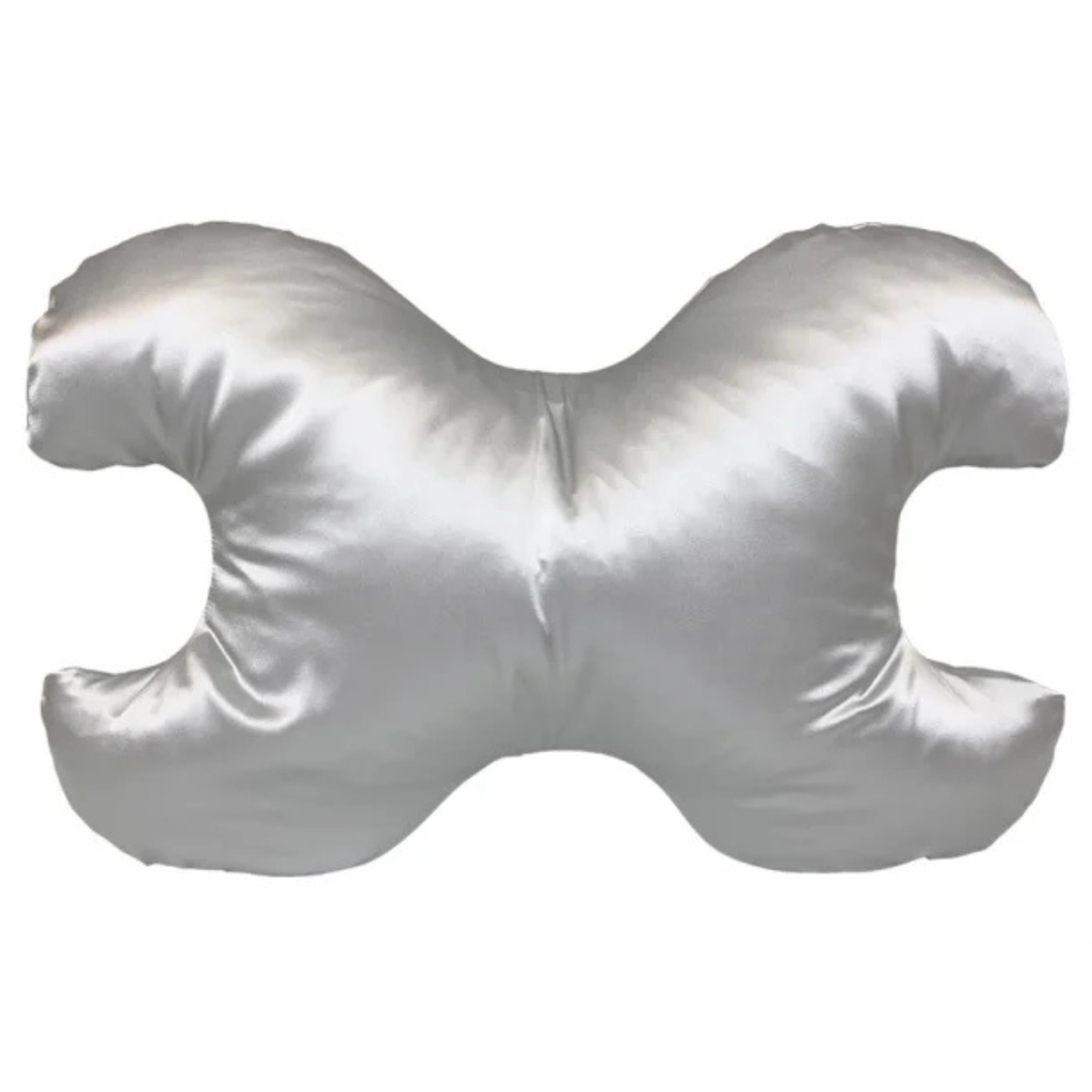 Save My Face Le Grand - Stor pude med 100% silkebetræk Silver