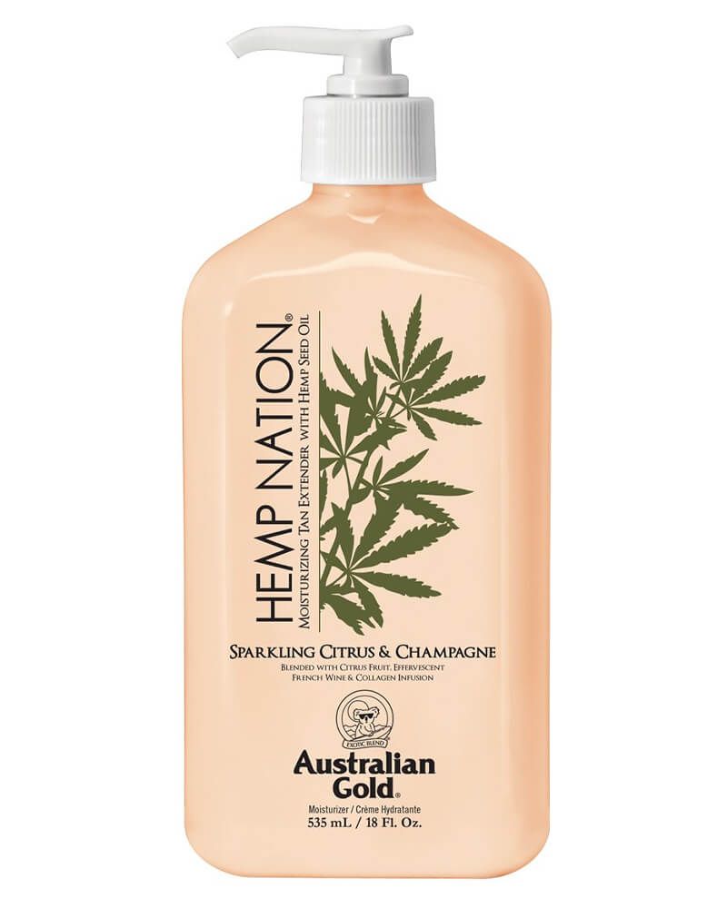 Hemp Nation Moisturizing Tan Extender Bodylotion - Sparkling Citrus & Champagne  535 ml.