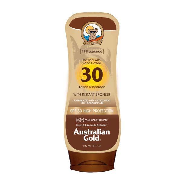 Solcreme med bronzer, Lotion, faktor 30 237 ml.